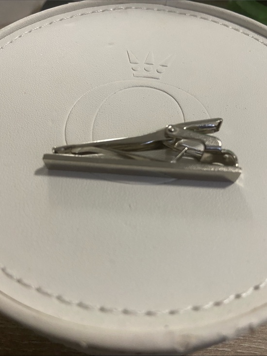 Other - Silver-Toned Tie Clip